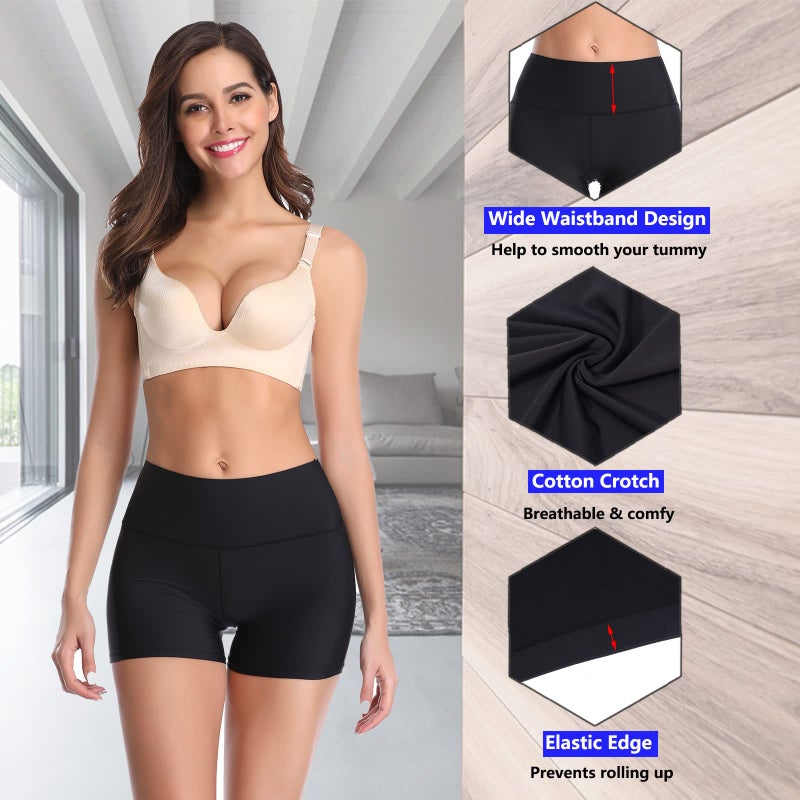 JOYSHAPER Boyshorts Panties for Women Slip Shorts for Women Under Dress Anti Chafing Underwear - Image 3